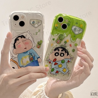 เคสโทรศัพท์มือถือ ซิลิโคน กันกระแทก ลายการ์ตูนชินจังน่ารัก สร้างสรรค์ สําหรับ Iphone 14 pro max 13 12 11 14 13promax 12 11