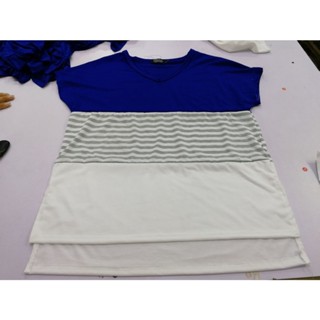 เสื้อยืดแขนสั้นลําลอง ลายทาง สวมใส่สบาย แฟชั่นฤดูร้อน