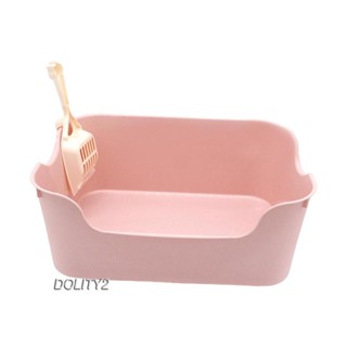 [Dolity2] กระบะทรายแมว ด้านข้างสูง สําหรับแมวในร่ม
