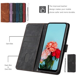 Flip Leather For iPhone X XS MAX SE 2020 7 8 7plus 8plus ซองโทรศัพท์ 3D ลายทาง Six colors Flip Cover เคสหนังแบบพับปิดได้ เคสกันกระแทกและช่องเสียบการ์ด ช่องเสียบการ์ด Card slot TPU Case ซองโทรศัพท์หนัง ฝาปิดแบบพับพร้อมช่องเสียบการ์ด