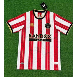 เสื้อกีฬาแขนสั้น ลายทีมชาติฟุตบอล Sheffield United Special League 23/24 ชุดเหย้า