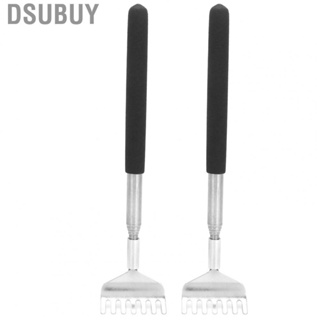 Dsubuy 2Pcs Retractable Back Scratcher Portable Stainless Steel Scratching Tool 20‑6 HG