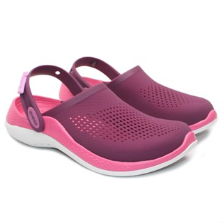 Crocs LiteRide รองเท้าแตะลําลอง กันน้ํา เหมาะกับเดินชายหาดกลางแจ้ง สําหรับสตรี