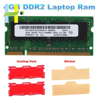 แรมแล็ปท็อป DDR2 4GB พร้อมเสื้อกั๊กระบายความร้อน 800Mhz PC2 6400 SODIMM 2RX8 200 Pins สําหรับหน่วยความจําแล็ปท็อป Intel AMD