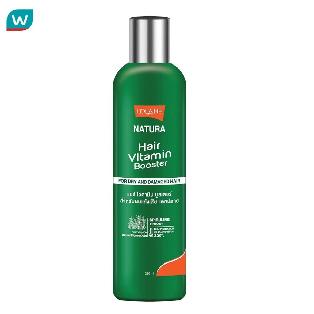 Natura เนทูร่า แฮร์ ไวตามิน บูสเตอร์ ฟอร์ ดราย แดเมจ แฮร์ 250 มล. ผมแห้งเสีย แตกปลาย