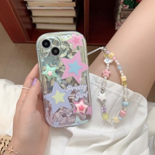 เคสโทรศัพท์มือถือ ลายดาว 3D พร้อมสายโซ่คล้อง สําหรับ iPhone 14promax 11 12 12Pro 12promax 13 13Pro 13promax 14 14Pro 13