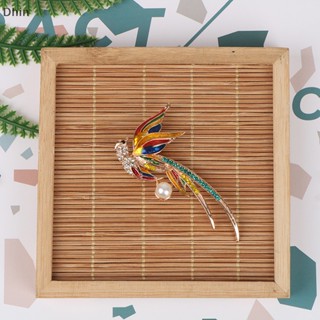 [Dhin] Crystal Phoenix Bird Brooches For Women Enamel Flying Beauty Bird Party Office Brooch Pin Gifts Phoenix Oil Dripping Brooch COD