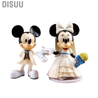 Disuu Cartoon Figurines Toys  Reusable PVC Durable for Birthdays