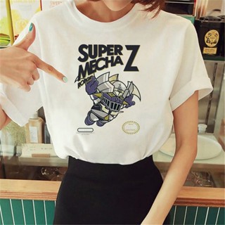 เสื้อยืด พิมพ์ลายการ์ตูนอนิเมะ Mazinger z Y2K สําหรับผู้หญิง