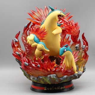 Figg gauge anodized terminal Pokemon Typhlosion PVC size cz-27 ซม. With lights