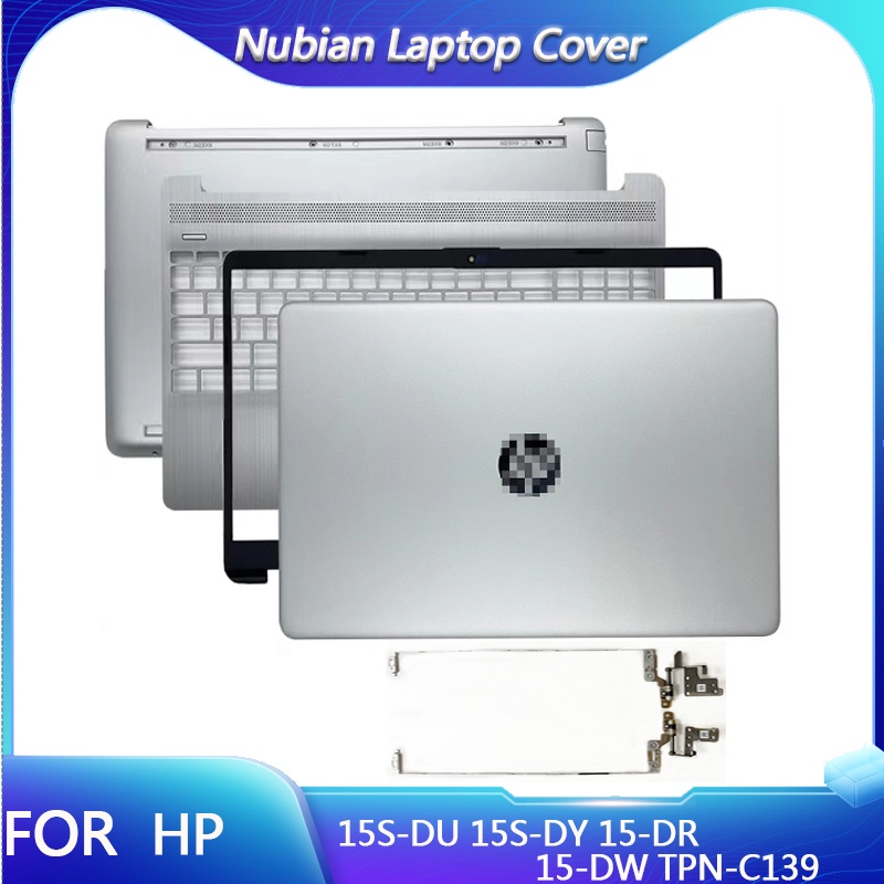 ใหม่สําหรับ HP 15S-DU 15S-DY DR 15-DW TPN-C139 แล็ปท็อป LCD ปกหลัง/ด้านหน้า/Palmrest/ด้านล่าง/บานพับ L52012-001