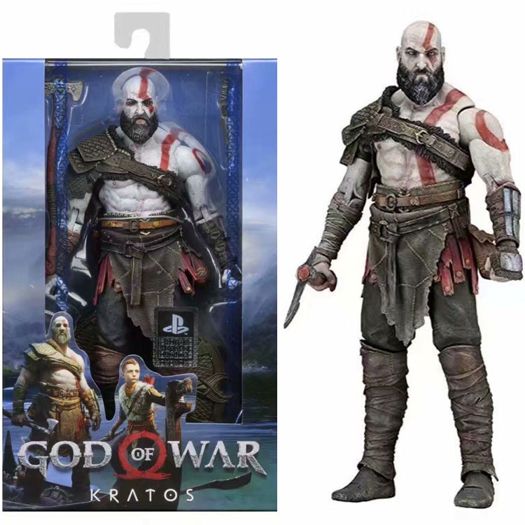 Neca God of War 4 Kratos God of War 2018 โมเดลเคลื ่ อนย ้ ายได ้ แบบบรรจุกล ่ อง