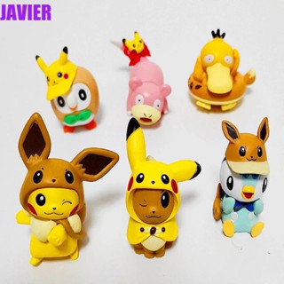 ตุ๊กตาฟิกเกอร์ Pokemon Elf Ball Piplup Pikachu หัวโต สําหรับตกแต่งบ้าน