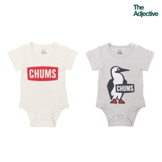 CHUMS /Baby Logo Rompers /ชัมส์ชุดจั๊มสูท รอมเปอร์ แขนสั้น สําหรับเด็กทารกแรกเกิด อายุ 0-1 ขวบ newborn ผ้าฝ้าย