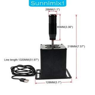 [Sunnimix1] ตัวเปลี่ยนเกียร์จําลอง USB อะลูมิเนียมอัลลอย พรีเมี่ยม อะไหล่สํารอง อุปกรณ์เสริม ทนทาน สําหรับเล่นเกม