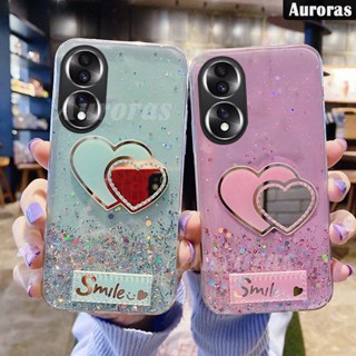 สําหรับ Honor 90 Pro เคส กลิตเตอร์ นิ่ม ใส Be Love กระจกแต่งหน้า ดาว ดวงจันทร์ สําหรับ Honor 90 Pro เคสด้านหลัง