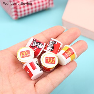 Wbth โมเดลถังอาหารจิ๋ว KFC สําหรับตกแต่งบ้านตุ๊กตา 1/12 5 ชิ้น ต่อชุด