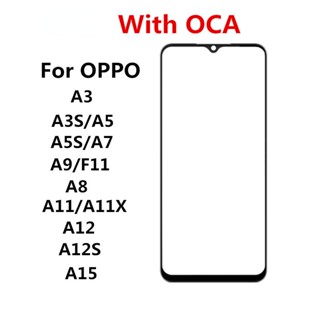 อะไหล่หน้าจอสัมผัส LCD และ OCA สําหรับ OPPO A3 A3S A5 A5S A7 A9 A8 A11 A11X A12 A12S A15