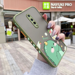 สําหรับ Oneplus 8 Pro 8T 9 Pro เคสการ์ตูนไดโนเสาร์น้อยน่ารัก กันกระแทก ฝ้าแข็ง เคสโทรศัพท์ ขอบรูปแบบ นิ่ม ซิลิโคน เคสป้องกัน