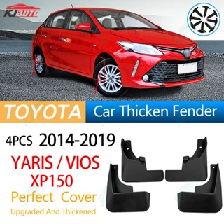 บังโคลนหน้า หลัง กันชน กันฝุ่น อุปกรณ์เสริม สําหรับตกแต่งรถยนต์ Toyota Vios Yaris XP150 2014-2019