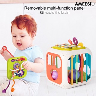 Ameesi ของเล่นพลาสติก ABS เสริมพัฒนาการทางประสาทสัมผัส สีสันสดใส สําหรับเด็กวัยหัดเดิน