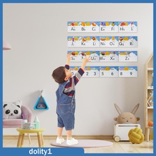 [Dolity1] แผ่นบอร์ดตัวอักษร ตัวเลข 0-10 สําหรับห้องเรียนเด็กอนุบาล