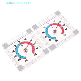 Trillioncatalpa เครื่องวัดอุณหภูมิร้อน ทรงสี่เหลี่ยม สําหรับวัดอุณหภูมิ บ้าน สวน