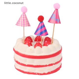 [little.coconut] ท็อปเปอร์เค้กเบเกอรี่ หมวกคริสต์มาส ขนาดเล็ก 1:12 สําหรับตกแต่งบ้านตุ๊กตา วันเกิด 1 กล่อง