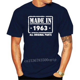 ดีมาก ขายดี เสื้อยืดแขนสั้น คอกลม ลาย Made In 1963 สไตล์ฮิปฮอป สําหรับผู้ชาย BIehkn62HGngbp56S-5XL