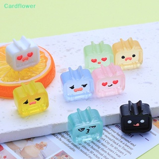 &lt;Cardflower&gt; จี้เรซิ่น รูปดอกไม้น่ารัก ขนาดเล็ก สําหรับทําเครื่องประดับ ต่างหู DIY 3 ชิ้น