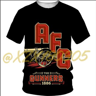 (ทั้งหมดในสต็อก Xzx180305) เสื้อแขนสั้น พิมพ์ลาย Arsenal Premier League 3D แห้งเร็ว คุณภาพสูง 10 ชิ้น