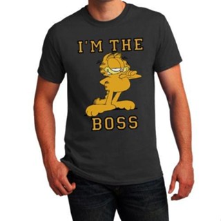 ขายดี เสื้อยืด ผ้าฝ้าย 100% พิมพ์ลาย Garfield I Am The Tops ของขวัญวันเกิด สําหรับผู้ชาย 651675