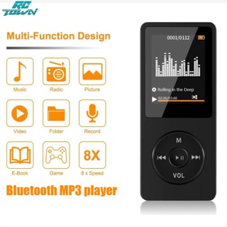 Rctown เครื่องเล่นเพลง Mp3 บลูทูธ แบบพกพา วิทยุ Mp4 Fm ปากกาบันทึก Mp3 บางพิเศษ สําหรับนักเรียน