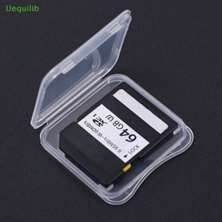 Uequilib กล่องเคสพลาสติกใส สําหรับใส่การ์ดรีดเดอร์ Micro SD TF Card 20 ชิ้น