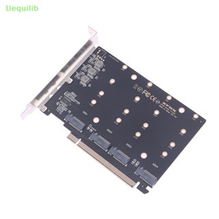 Uequilib 4 พอร์ต M.2 NVMe SSD เป็น PCIE X16M คีย์ฮาร์ดไดรฟ์ แปลงการ์ดขยาย ใหม่