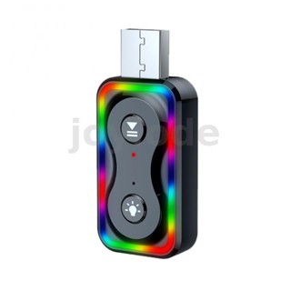 Q1 อะแดปเตอร์รับส่งสัญญาณเสียง HiFi บลูทูธ 5.3 2-in-1 USB หลากสี สําหรับรถยนต์