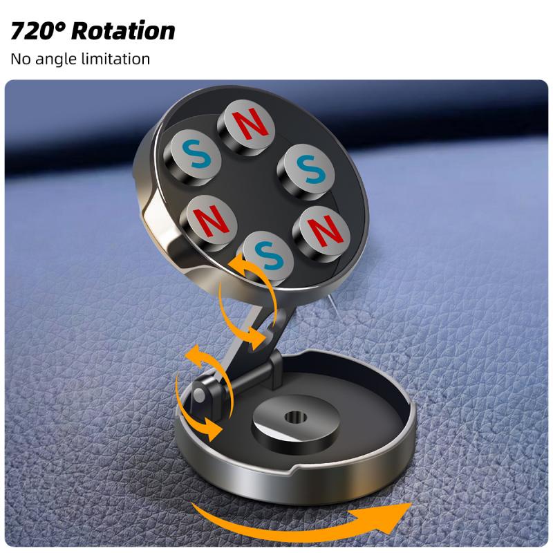 พร้อมส่ง！！Hdoolink 360° ขาตั้งโทรศัพท์มือถือ GPS นําทาง แบบแม่เหล็ก หมุนได้ สําหรับรถยนต์ - รูปที่ 4