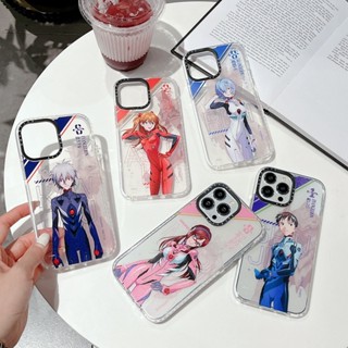 เคสโทรศัพท์มือถือ ซิลิโคนนิ่ม แบบใส ลายตัวละครชินจิ อิการิ เรอิ อายานามิ CASETIFY สําหรับ iPhone 14 11 12 13 Pro 14Pro Max