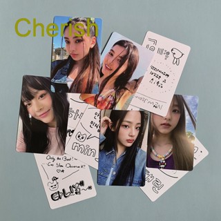 Cherish อัลบั้มรูปภาพ Kpop NEWJEANS Bunnies Lomo Card Girls สําหรับแฟนคลับ 5 ชิ้น ต่อชุด