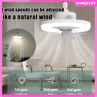 [พร้อม] 48w Smart Wall &amp; Ceiling Fan With Led Light and Remote Control 360° Rotation Cooling Electric Fan Lamp Chandelier For Room Home Decor