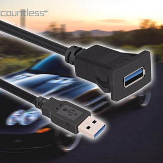 สายเคเบิลพอร์ตเดี่ยว USB3.0 A ตัวผู้ เป็น USB3.0 A ตัวเมีย 1 เมตร 3.3 ฟุต สําหรับรถยนต์ [countless.th]