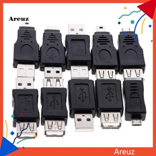 Are ชุดอะแดปเตอร์แปลง USB ตัวผู้ เป็น Micro ตัวเมีย OTG ขนาดเล็ก สําหรับโทรศัพท์ Android 10 ชิ้น