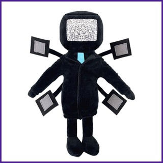 ตุ๊กตาฟิกเกอร์การ์ตูนอนิเมะ TV Man เกมสยองขวัญ สําหรับ Skibidis Toilet Plush Five-Headed TV Man