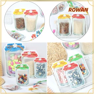 Rowans ถุงซีลเก็บอาหาร บิสกิต ขนมขบเคี้ยว แบบพกพา DIY 10 ชิ้น