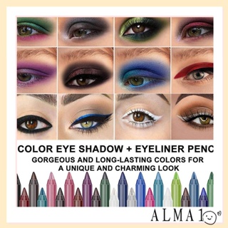 Alma อายไลเนอร์สี ไม่บาน แต่งตา แต่งหน้า อายไลเนอร์ อายไลเนอร์ ปากกาเจล