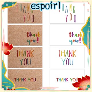 Espo ป้ายกระดาษคราฟท์ ลาย Thank You สีขาว สําหรับงานแต่งงาน ปาร์ตี้ 30 ชิ้น