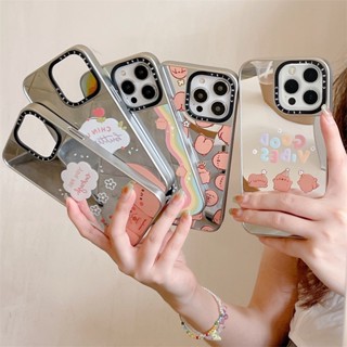 Casetifg เคสโทรศัพท์มือถือ ซิลิโคนแข็ง กันกระแทก ลายมันฝรั่งน่ารัก พร้อมกล่อง หรูหรา สําหรับ iPhone 11 14 12 13 Pro Max 14Plus