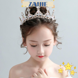 Zaijie24 โมเดลมงกุฎเจ้าหญิง แฮนด์เมด ประดับเพชรเทียม วิบวับ