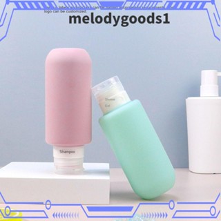 Melodygoods1 ขวดบีบซิลิโคน แบบพกพา 200 มล. เติมได้ สําหรับแชมพูล้างมือ