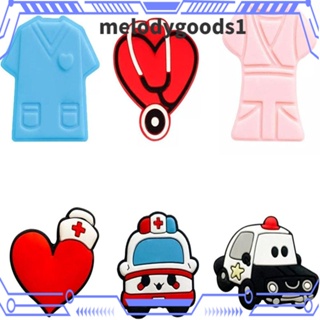 MELODYGOODS1 ลูกปัดซิลิโคน รูปหัวใจ สําหรับทําเครื่องประดับ 9 ชิ้น